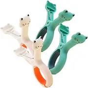 MOBUTOFU 4pcs Windproof Clothes Pegs Non Slip Clothespins for Laundry Lightweight and Portable Clips for Drying Clothes Washing Line Beach Towels for Outdoor Use