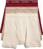 Calvin Klein Men's NB4003-923 Cotton Classics 3-Pack Boxer Brief 2XL