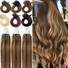 Micro Link Human Hair Extensions Micro Ring Beads Loop Real Remy Hair Balayage
