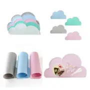 Silicone Cloud Messy Placemat Eating Dining Food Craft Table Mat Pad Baby Kids