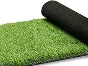 Marlow 1M x 20M Artificial Grass Synthetic Turf Fake Plastic Plant 20SQM, 35MM Thickness Cuttable Synthetic Grass Rug, DIY Pads Door Mat Rug for Garden Patio Lawn Backyard Outdoor(Black Backing)