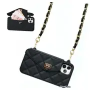 Wallet Case Compatible with Cute Light Luxury Bag iPhone 14 Pro Max Black