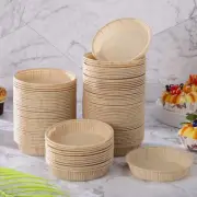 100 Pcs Mini Pie Pans Baking Cake Paper Mold Microwavable Small Tart for