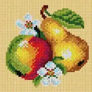 "Fruits" Printed Canvas Cross Stitch Tapestry Gobelin Embroidery Orchidea 2887
