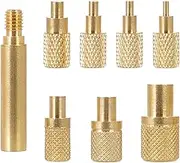 8Pcs Heat-set Insert Tips Compatible with T18 ST 900M FX888D FX600 WLC100 Soldering Irons. M2, M2.5, M3, M4, M5, M6, M8 Threaded Inserts Tool for Connecting 3D Printed Parts and Plastic Parts