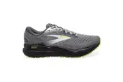 Mens Brooks Ghost 16 Primer/ Grey/ Lime Athletic Running Shoes