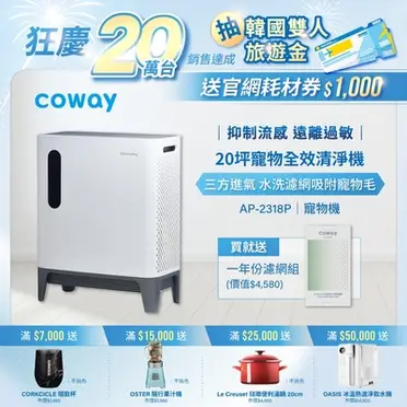 Coway綠淨力三重防禦空氣清淨機AP-2318P