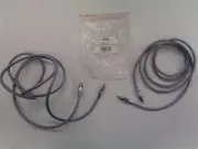 AMX AVI-72 SET OF ( 2 ) GREY BALANCED DUAL AUDIO CABLE 6 1/2" MARINE BOAT