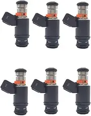 6Pc/Set Fuel Injector Nozzle，Compatible for Golf Jetta Eurovan 2.8 V6 IWP022 805000348303 021906031D 021906031B FJ573