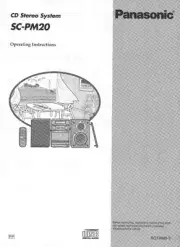 Panasonic SA-PM20 CD Stereo System Owners Instruction Manual