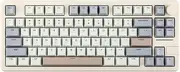 EPOMAKER Galaxy70 Wireless Gaming Keyboard, 75% Aluminium Mechanical Keyboard, Bluetooth 5.0/2.4GHz/USB-C Wired Programmable Keyboard, Hot Swappable Creamy Keyboard (White, Zebra Switch)