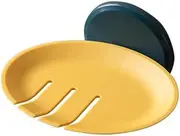 LeoLeoii Wall Mounted soap Holder, soap Holder, soap Box, Suction Wall, no Drilling Required