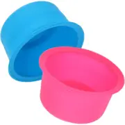 2pcs Creative Reliable Wax Melt Pot Wax Heater Silicone Bowl Home