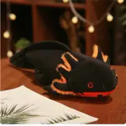 80cm Big Size Kawaii Black Axolotl Plush Toy Stuffed Ambystoma Simulation