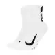 Nike 襪子 Multiplier Running Ankle Socks 男女款 白 中筒 長襪 兩雙入 SX7556-100