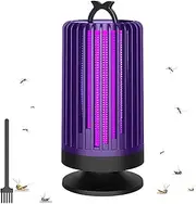 TimeVringl Purple Liaht Mosquito Killer lamp, high-Performance 3000v, USB Charging Indoor and Outdoor Multifunctional Mosquito Killer lamp, Insect Trap (Purple)
