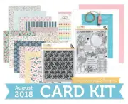 Simon Says Stamp Mandy's Flowers August 2018 Card Kit Complete