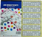 CareStarz Bingo Game Books - 600 Jumbo Tickets - Fun 6-Game Set for Kids - Numbers 1-90