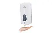 Dolphy Automatic Touch-Free Soap & Sanitiser Dispenser 1000ml - White ABS, Infrared Sensor, Refillable Design for Hygienic Liquid Dispensing in Commercial & Home Use