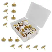 Pcs Thumb Tacks, Drawing Pins, Metal Flat Push Pins, Round Head 100 White