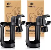 2PC Stroller Cup Holders Universal Drinks Holder for Bikes Trolleys Walkers