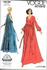 Vogue V2124 Misses 14 to 20 Reissue 1974 Loungewear Gown Uncut Sewing Pattern