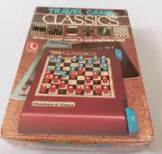 Vintage 1981 Lakeside Travel Game Classics Checkers Chess Backgammon NEW