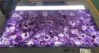Purple Agate Entryway Table for Hotel Decor Square Shape Resin Coffee Table Top
