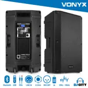 PA Speaker Active Set High Power Loud Speakers 800W 12" Bluetooth Remote ABS