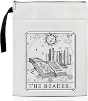 The Reader Tarot Card Book Cover, Book Sleeve with Zipper, Book Pouch Book Cover Kindle Protector Sleeve, Book Sleeve for Book Lovers Gifts for Women Daughter Teen Librarian Bookworm Bookish -11
