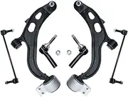 Front Lower Control Arm Sway Bar Link Outer Tie Rod 6PCS Kit Compatible With Taurus Flex Compatible With Lincoln MKS MKT 2010 2011 2012