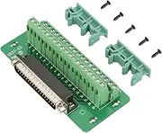DB37 Male or Female D SUB Din Rail Mount Interface Module, DB37 D Sub Male Female Header Breakout Board Terminal Board Block, DIN Rail Mount Interface Module Connector (Male Plug)