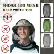 Mosquito Fly Head Net Mesh Hat Bug Bee Insect Mozzie Protector Outdoor Fishing