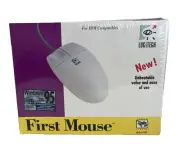 Logitech First Mouse Wheel PS/2 Wired Trackball Model 1340 NEW
