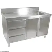 Modular Systems Cabinet With Right Sink - 1500mm W x 700mm D x 1050mm H
