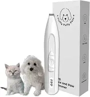 Fluffy Puffy Pets - Dog Face and Paw Trimmer - Clippers for Grooming Ear Eyes and Foot Hair - Suitable for Small Dogs Cat and Pet Fur - Mini Cordless Low Noise Tool - Pocket Size Electric Trimming
