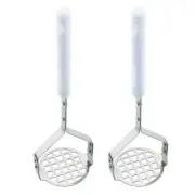 2 Pcs Sainless Steel Potato Ricer Masher Peeler Smasher Vegetable Mashers Baby