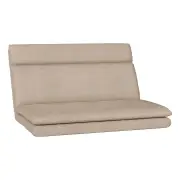 Floor Chair Sofa 2 Seater Linen Beige