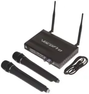VocoPro - (UHF-3200-10) UHF-Dual Channel Wireless Microphone System,...
