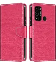 [Shantime] Leather Wallet Case Compatible with Tecno Spark Go 2022, Colorful Flip Cover with Card Holders Magnetic Closure Full Protection Shell(Rose Red)