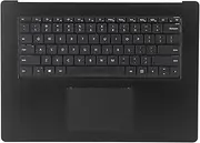 Laptop Palmrest Upper Case Top Cover for Laptop 3/4/5 1873 15 Inch Model, Seamless Integration QWERTY Keyboard Layout Keyboard Touchpad Assembly Part (Black)