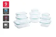 Ovela 9 Piece Glass Container Set