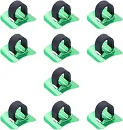 10pcs Aluminium Alloy Bike Frame Buckles Metal C Clips Clamps Bike Brake Gear Cable Housing Fixing Holders for Bike Bicycle