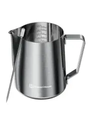 Milk Frothing Pitcher, 20oz Espresso Steaming Pitcher Milk Frother Cup, Milk ...