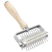 Pastry Roller with Stainless Steel Spikes Homemade Pizza Tool,Prevents1177