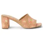 COCONUTS by Matisse Kristin Floral Block Heels Womens Size 8 M Casual Sandals K