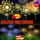 Xmas LED Solar Firework Fairy Lights Waterproof Outdoor Path Garden Decor JQ