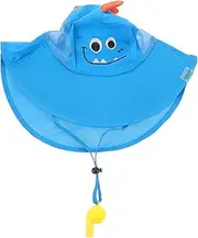 [Healeved] Adjustable Beach Hat with Wide Brim and Neck Flap Breathable Mesh for Boys and Cute Sun Protection Hat for Summer Outdoor Activities
