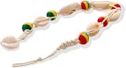 Holibanna Wood Beads Anklet Stretch Bracelets Foot Necklaces for Women Sandals Bridal Charm Anklet Turquoise Leg Chain Shell Anklet Retro Vintage Bracelets Black Anklet Colorful Bamboo