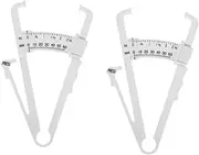 Body Composition Monitor 2pcs Tester Skinfold Caliper for Accurate Fat Measurement Includes Interpretation Chart